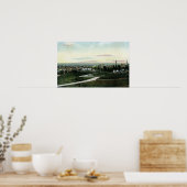 Allgemeiner Blick auf die Stadt Poster (Küche)