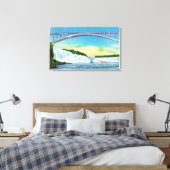 Allgemeiner Blick auf die Wasserfälle und den Rege Leinwanddruck (Insitu (Schlafzimmer))