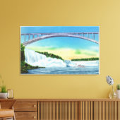 Allgemeiner Blick auf die Wasserfälle und den Rege Leinwanddruck (Insitu (Wohnzimmer))