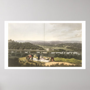 Allgemeiner Blick auf Longleat vom Aussichtsberg,  Poster