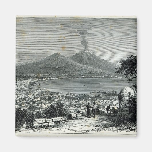 Allgemeiner Blick auf Neapel Magnet (Vorne)