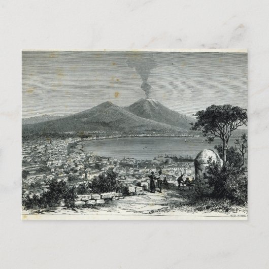 Allgemeiner Blick auf Neapel Postkarte (Vorderseite)