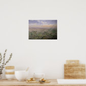 Allgemeiner Blick über Paris aus einem Heißluftbal Poster (Küche)