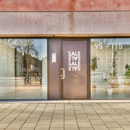 Allgemeiner Business Shop Einfache Verkäufer Haust Fensteraufkleber