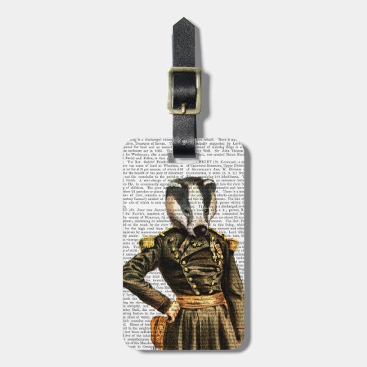 Allgemeiner Dachs Gepäckanhänger (Vorderseite vertikal)