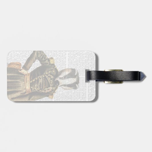 Allgemeiner Dachs Gepäckanhänger (Rückseite horizontal)