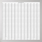 Allgemeiner Jahresplan Poster (Vorne)