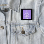 Allgemeiner Krebs Behalte Ruhe und kämpft weiter Button (Beispiel)
