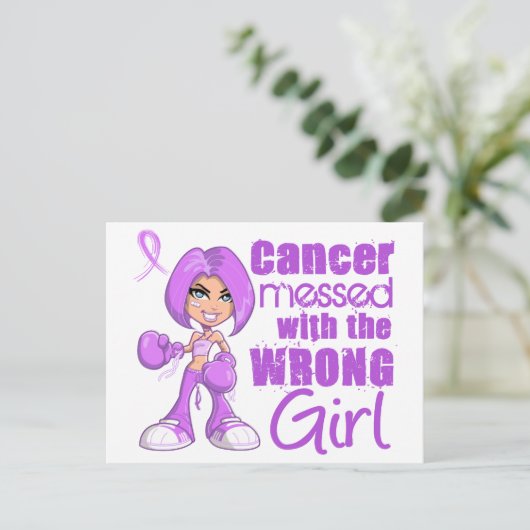 Allgemeiner Krebs mit falschem Mädchen Postkarte (Stehend Vorderseite)