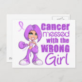 Allgemeiner Krebs mit falschem Mädchen Postkarte (Vorne/Hinten)