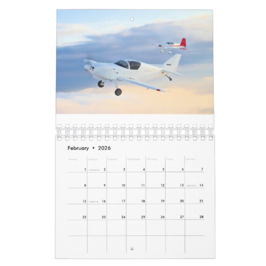 Allgemeiner Luftfahrt-Kalender Kalender (Feb 2026)