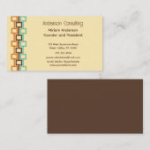 Allgemeiner retrogeometrischer Hauptzweck Visitenkarte (Vorne/Hinten)