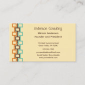 Allgemeiner retrogeometrischer Hauptzweck Visitenkarte (Vorderseite)