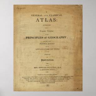 Allgemeiner u. klassischer Atlas des Titelblattes Poster