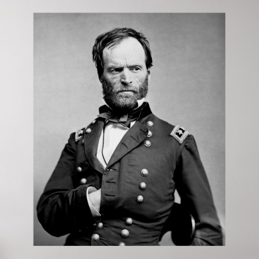 ALLGEMEINER WILLIAM TECUMSEH SHERMAN DER GEWERKSCH POSTER (Vorne)