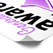 Allgemeines Bewusstsein für den Krebs 5 Poster (Ecke)