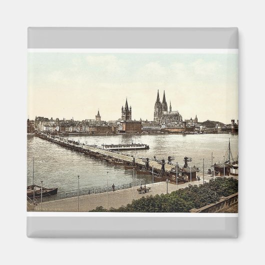Allgemeines Bild, Köln, Rhein, Deutschland Klassik Magnet (Vorne)