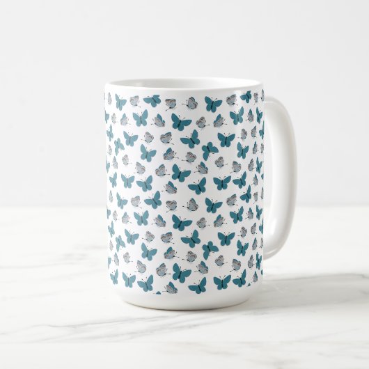 Allgemeines Blau Kaffeetasse (VorderseiteRechts)