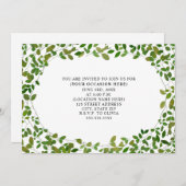 Allgemeines botanisches Party für alle Zwecke Einladung (Vorne/Hinten)