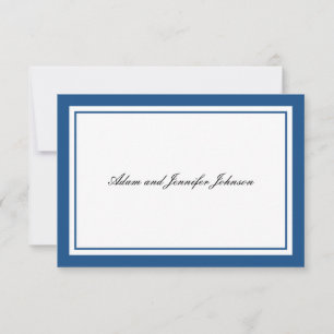 Allgemeines Dankeschön Karten (Navy Blue / White)