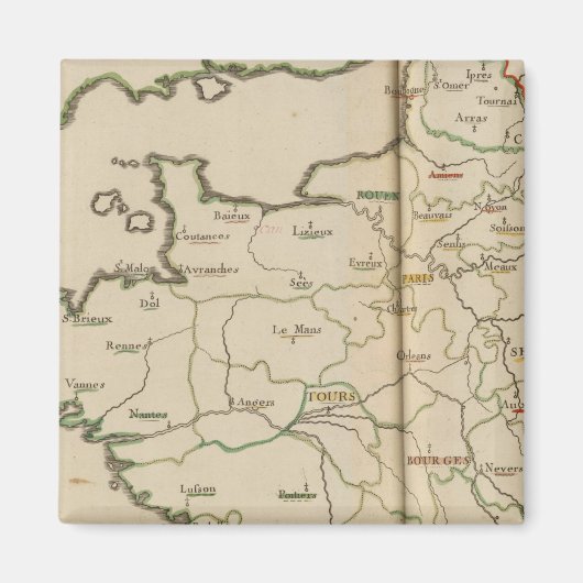 Allgemeines Frankreich Magnet (Vorne)