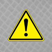 Allgemeines Gefahrenschild Aufkleber