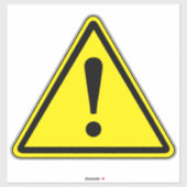 Allgemeines Gefahrenschild Aufkleber (Blatt)