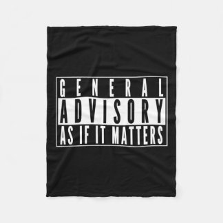 Allgemeines Hinweis - als ob es aufklebe Fleecedecke