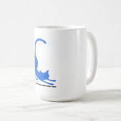 Allgemeines Katzen-Logo-Blau Kaffeetasse (VorderseiteRechts)