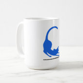 Allgemeines Katzen-Logo-Blau Kaffeetasse (Vorderseite Links)