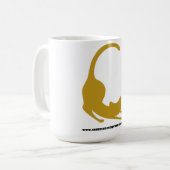 Allgemeines Katzen-Logo-Gelb Kaffeetasse (Vorderseite Links)