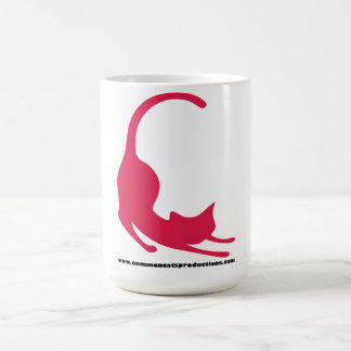 Allgemeines Katzen-Logo-Rosa Kaffeetasse