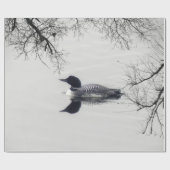 Allgemeines Loon-Schwimmen in einem Nordsee im Geschenkpapier (Flach)