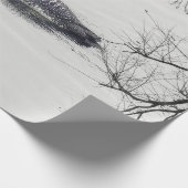 Allgemeines Loon-Schwimmen in einem Nordsee im Geschenkpapier (Ecke)