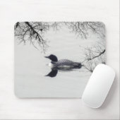 Allgemeines Loon-Schwimmen in einem Nordsee im Mousepad (Mit Mouse)