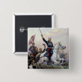 Allgemeines M.D. Skobelev im Russisch-Türkischen Button (Vorne & Hinten)