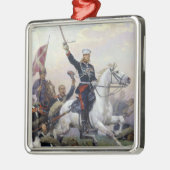 Allgemeines M.D. Skobelev im Russisch-Türkischen Ornament Aus Metall (Links)