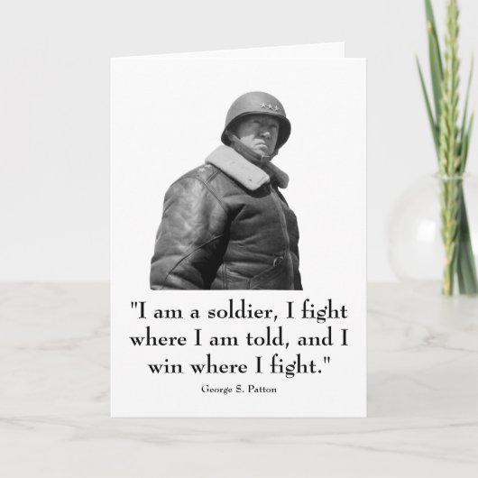 Allgemeines Patton und Zitat Karte (Vorderseite)
