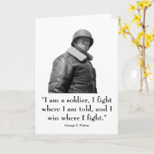 Allgemeines Patton und Zitat Karte (Gelbe Blume)