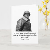 Allgemeines Patton und Zitat Karte (Gelbe Blume)