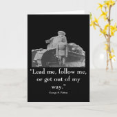 Allgemeines Patton und Zitat Karte (Gelbe Blume)
