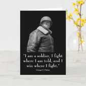 Allgemeines Patton und Zitat Karte (Gelbe Blume)