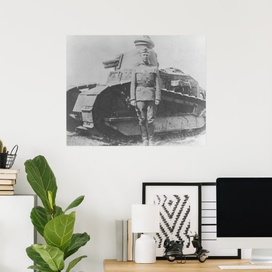 Allgemeines Patton während des 1. Weltkriegs Poster (Heimbüro)