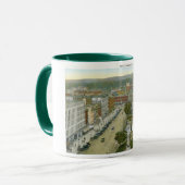 Allgemeines Quadrat, Watertown NY 1928 Vintag Tasse (Vorderseite Links)