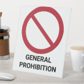 Allgemeines Verbot, Verbotszeichen Sockelschild (In Situ)