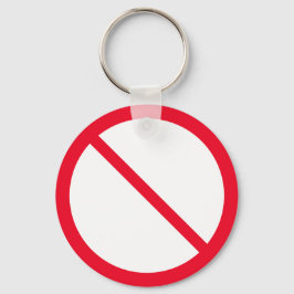 Allgemeines Verbotszeichen | Schlüsselanhänger für