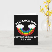 #allianceday New Day If You Are A Normal Gay Allia Karte (Gelbe Blume)