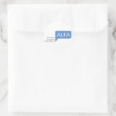 Allianz Pelz und Fortschritt Runder Aufkleber (Tasche)