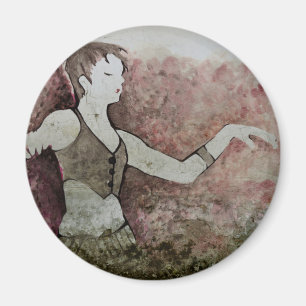 Allie Cat Grunge Tribal Belly Dancer Magnet