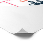 ALLIE Farbenfrohe Berge Ski Bachelorette Herzlich Poster (Ecke)